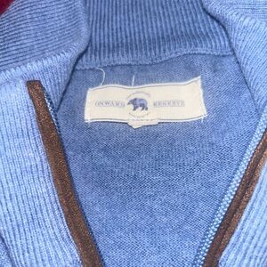 Onward Reserve Men's Blue Zip-Up Sweater
